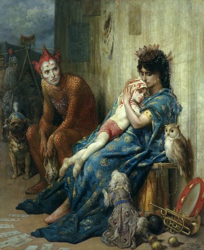 Os Saltimbanques, 1874 de Gustave Dore
